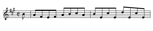 Sally Reel, The - staff notation