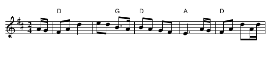 Sally Sloane's polka    [D] - staff notation