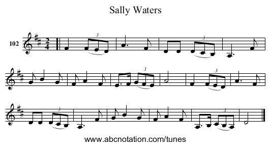 Sally Waters - staff notation