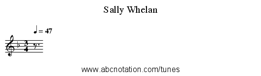 Sally Whelan - staff notation