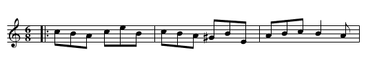 Sally's Fancy - staff notation