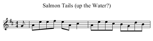 Salmon Tails (up the Water?) - staff notation