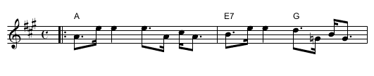 Salmond tail up the water - staff notation