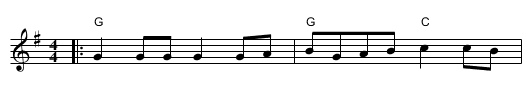 Salt Creek - staff notation