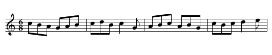 Saltarello 3 - staff notation