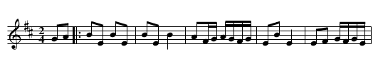 Saltarello - staff notation