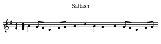 Saltash - staff notation