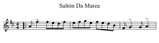 Saltón Da Marea - staff notation