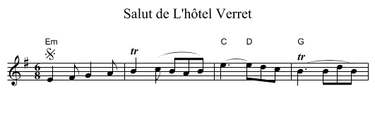 Salut de L'hôtel Verret - staff notation