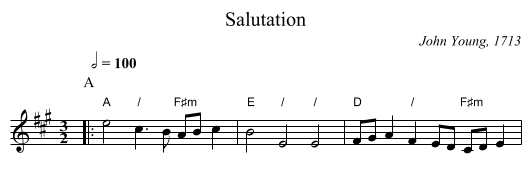 Salutation - staff notation
