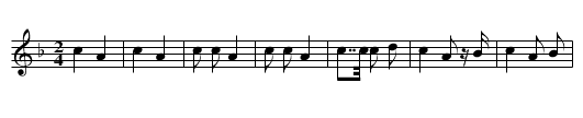 Salväi gloräi - staff notation