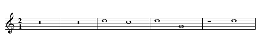 Salve regina - staff notation