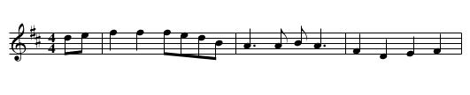 Sam Miller's Square Dance - staff notation