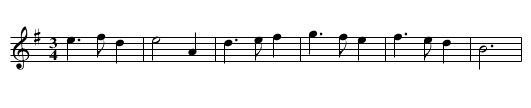 Samhradh, Samhradh - staff notation