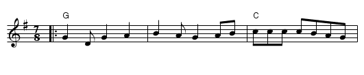 Samiotissa - staff notation