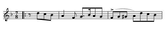 Sami&oacute;tissa - staff notation