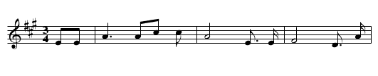 Sammy's Bar - staff notation