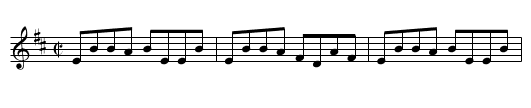 Samon [sic] Tail - staff notation