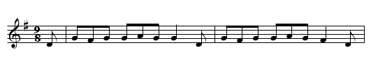 Sample tune - abc2mtex (English.abc) - Old Sir Simon the King - staff notation