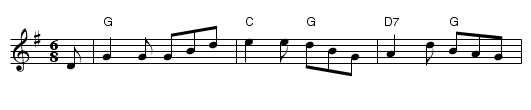 Sample tune - abc2mtex (English.abc) - William and Nancy - New Mown Hay - Legacy, The - staff notation