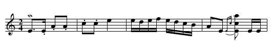 Sample tune - abcm2ps (mtunes2.abc) - Fairfield Fancy - staff notation