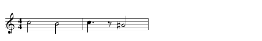 Sample tune - yaps (demo.abc) - Linear Temperament - staff notation