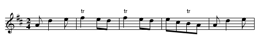 Sam's Humour - staff notation