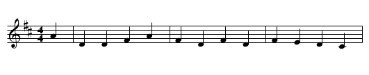 Samuel Allen - staff notation