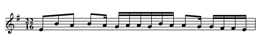 Sandansko horo - staff notation