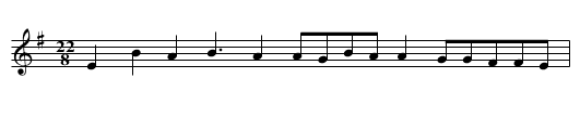 Sandansko - staff notation