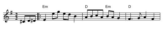 Sandon Lodge (Schottische) - staff notation