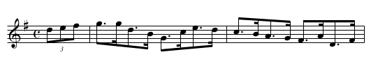 Sand's Hornpipe [1] - staff notation