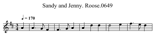 Sandy and Jenny. Roose.0649 - staff notation