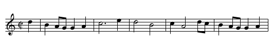 Sandy Laddy - staff notation