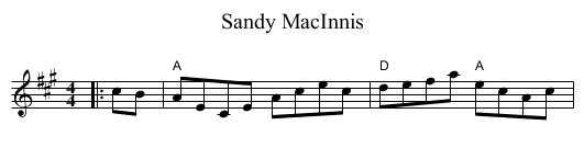Sandy MacInnis - staff notation