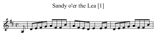 Sandy o'er the Lea [1] - staff notation