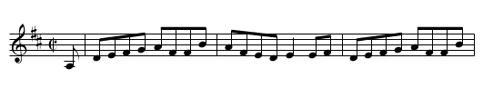 Sandy O'er the Lea - staff notation