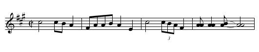 Sandy River [1] - staff notation
