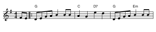 Sandy River Belles - staff notation