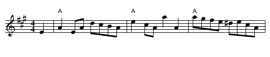 Sandyburn Reel - staff notation
