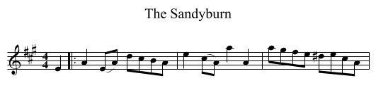 Sandyburn, The  - staff notation