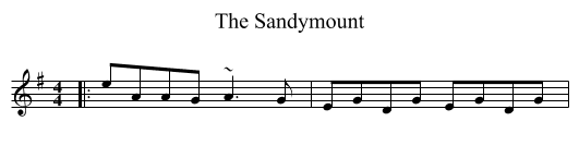 Sandymount, The  - staff notation