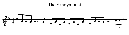 Sandymount, The  - staff notation