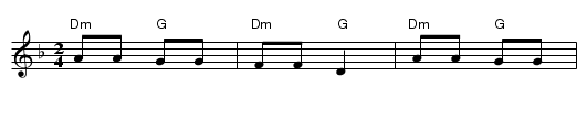 Sanglek - staff notation