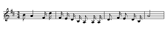 Sanlengzi biandan jiandizi tong - staff notation