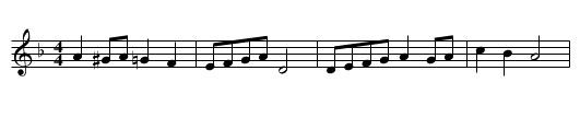 Sansonette - staff notation