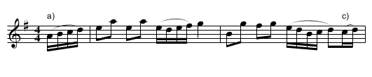 Santa Anna's Retreat - staff notation