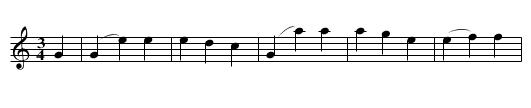 Saraband Sett Of Waltzes No.3. Le4.083 - staff notation