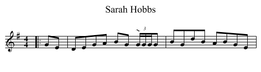 Sarah Hobbs - staff notation