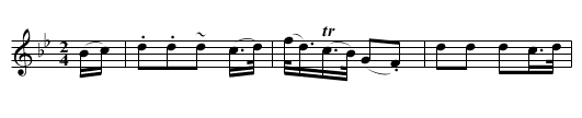 Sarah Williamson's Lament - staff notation